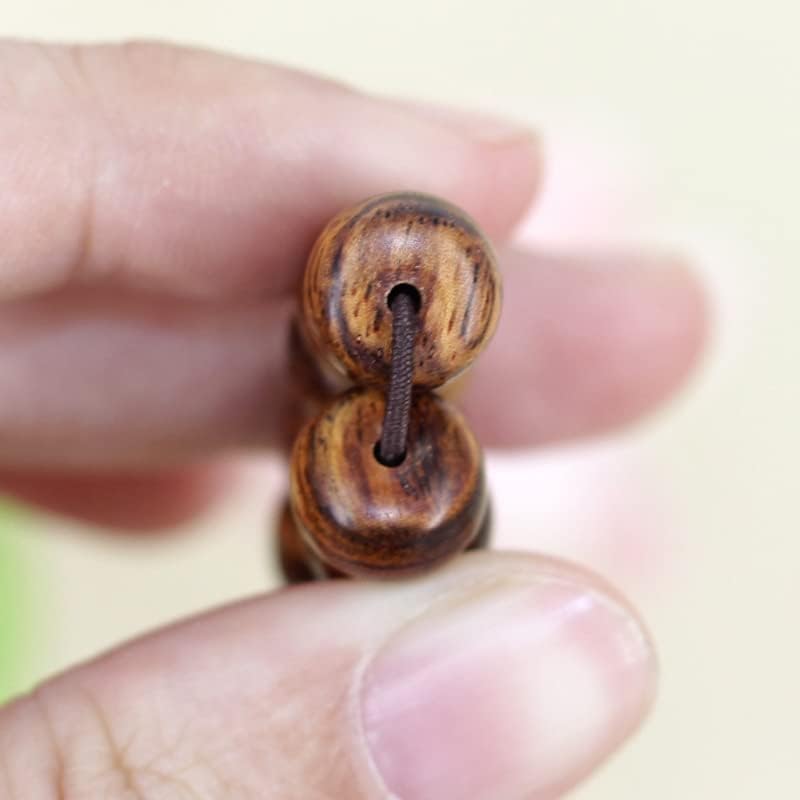 海南黄花梨手串8MM108颗念珠手链海黄木手链长链男女式手串(海南黄花梨6*8珠)