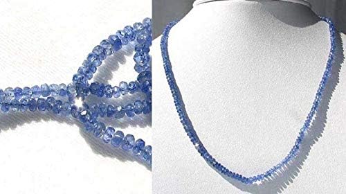 Un-Heated Blue Sapphire Bead Faceted 17