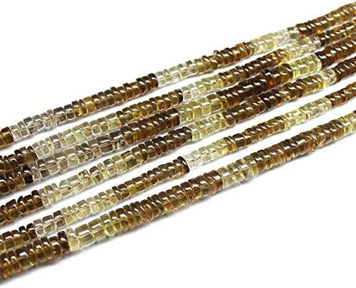 1 strand beer quartz tyre wheel smooth 14'' long strand gemstone beads, jewelry supplies for jewelry making, bulk beads, for meditation jewellery gemstone size 6mm