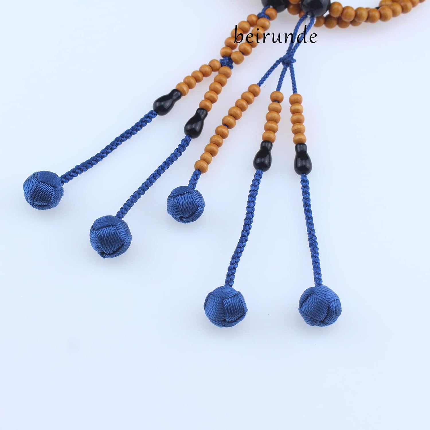 Orange Wood Beads Japanese Soka Gakkai SGI Juzu Nichiren Buddhism Prayer Beads