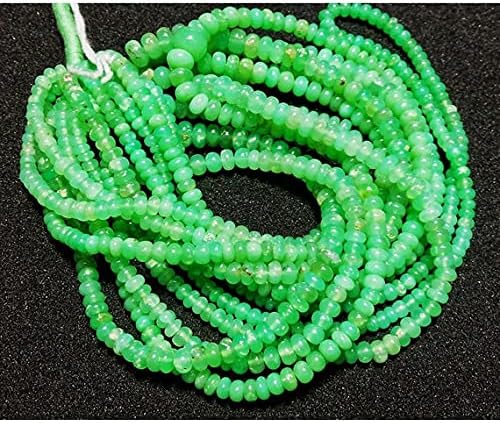 Chrysoprase Rondelle Beads/Rondelle Beads/ 4mm to 6mm Beads, 16 Inches