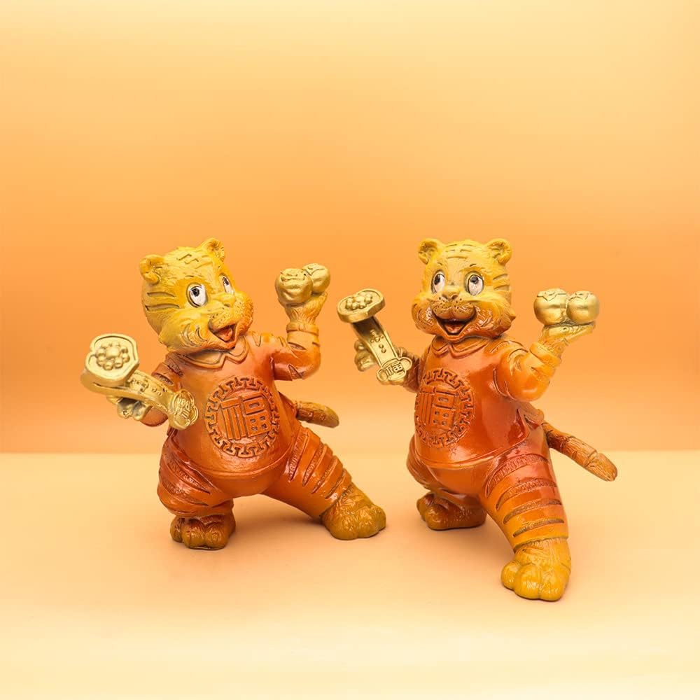 老虎摆件纯铜国潮事事如意吉祥物家居乔迁工艺品礼品来样(1PCS 事事如虎)