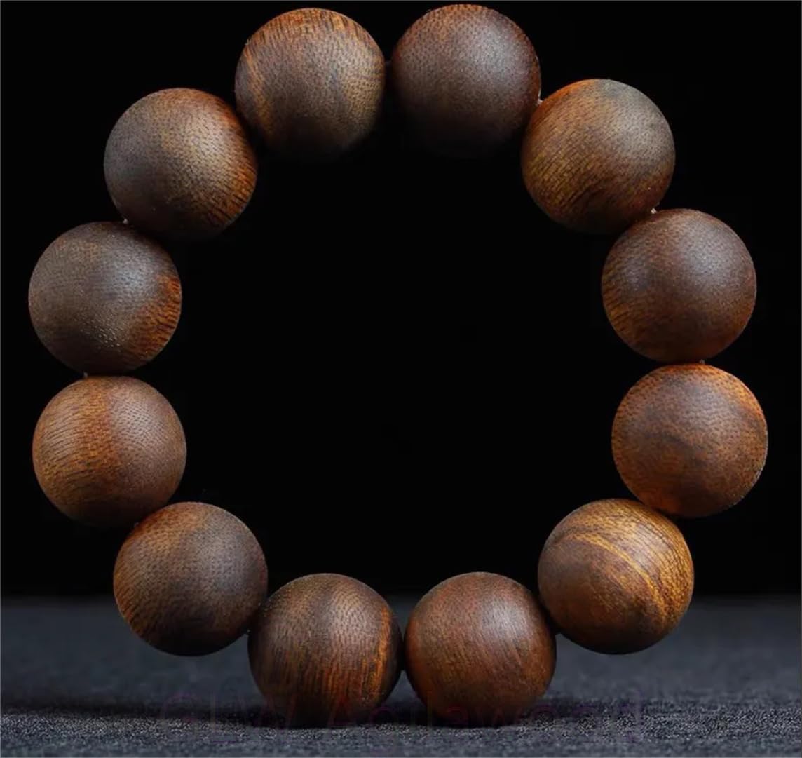 Agarwood 20mm*12 Real Nha Trang Agarwood Bracelet Malas Meditation Agarwood Prayer Beads