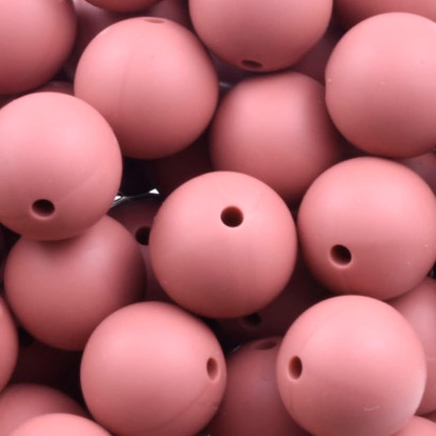 Silicone Beads Bulk Variety for Keychain Making 19mm 15mm Maroon Round Silicone Beads DIY Necklace Bracelet Beads Set for Crafts Bracelet Jewelry 10 Pieces (Round Dia 9 mm)