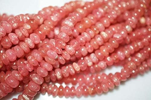 Beautiful Natural Rhochrosite Smooth Rondelle Beads 5.50-8 mm,Genuine RHOCHROSITE 16 inch Strand Code-HIGH-45500