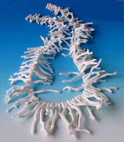 450cts Natural White Coral Branch Bead Strand 110436 for Jewelry Making