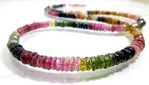 BEADS GEMSTONE 1 Strand Natural Aquamarine Smooth Beads Rondelle Shape 10x4.mm Approx 18 inch Code-HIGH-20020