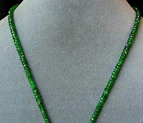 Radiant Green Tsavorite Garnet Faceted Bead Strand 6081 for Jewelry Making