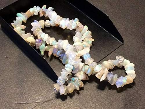 Ethiopian Welo Opal Chip Beads, Ethiopian Fire Opal Beads, Chip Beads Opal Necklace, 5-10mm, 18 Inch