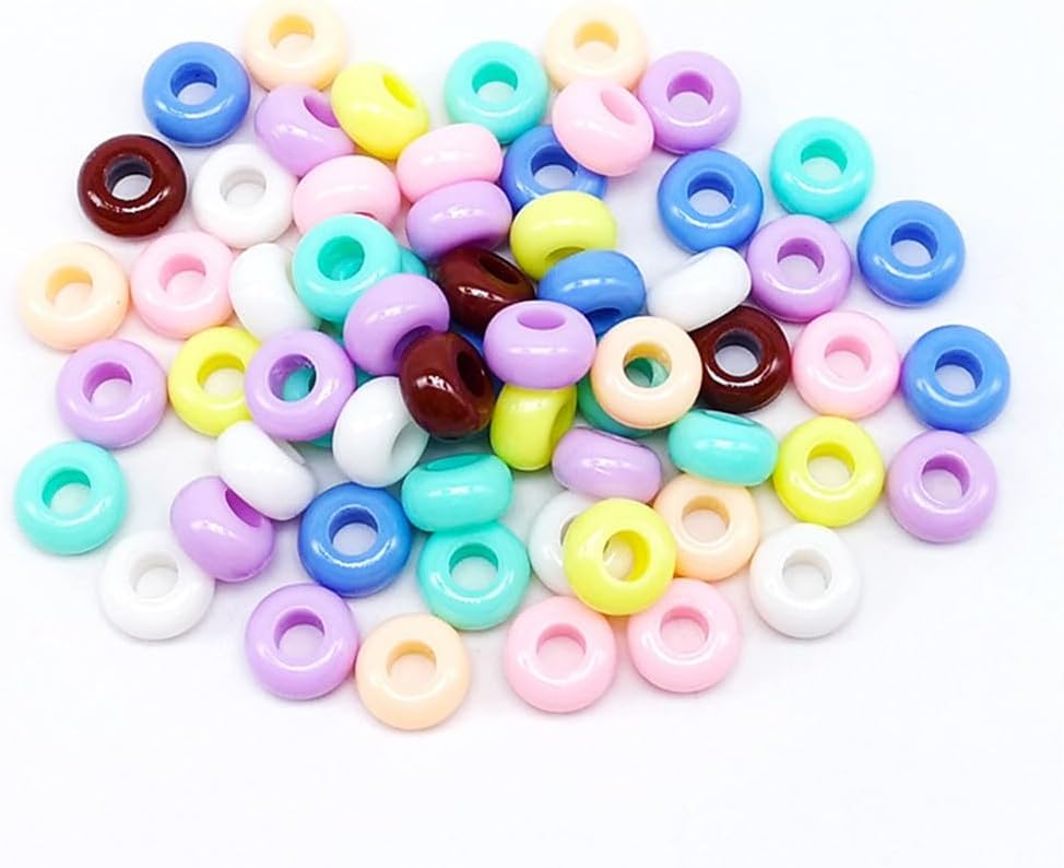 13mm Acrylic Large Hole Round Bead Macaron Loose Early Education Abacus Accessories