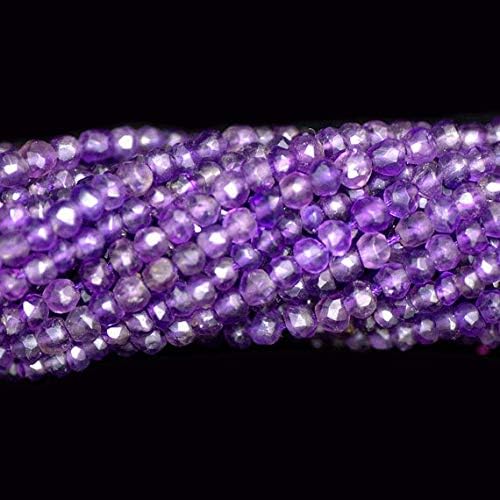 1 full strand of 14 inches strand. faceted amethyst israeli 3.5mm to 4mm