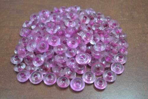250+ PCS Pink Round LAMPWORK Glass Glass Beading Beads 12-15MM #30F Fast Free Supply