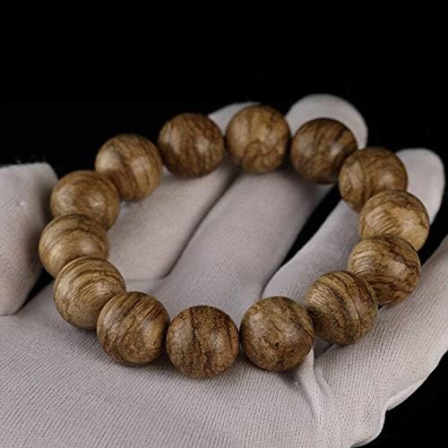 GLW Hai Nan Genuine Natural Wild Agarwood Aloewood 15 mm Malas Prayer Beads #492