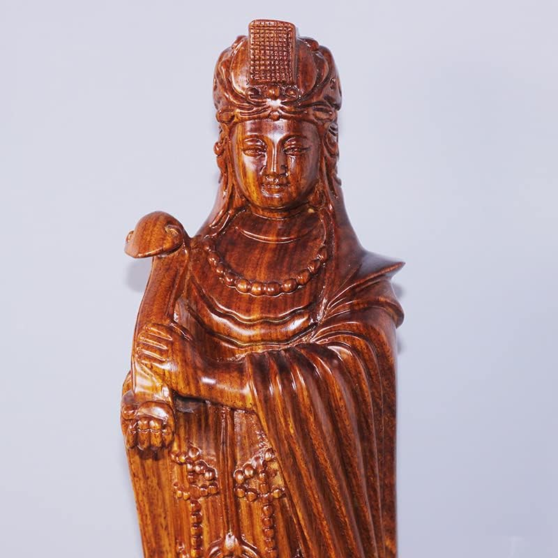 Mascot Wooden Crafts Wood Carving Art Wood Decoration Artwork 刺猬紫檀红木工艺品摆件 38.5 * 12 * 12cm 妈祖神像(妈祖38.5 * 12 * 12cm)