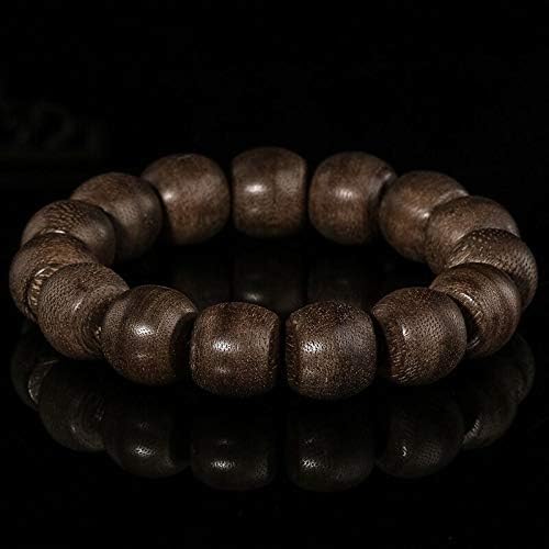 GLW Kalimantan 16mm Japa Mala Meditation Wild Agarwood Aloewood Prayer Beads #3082