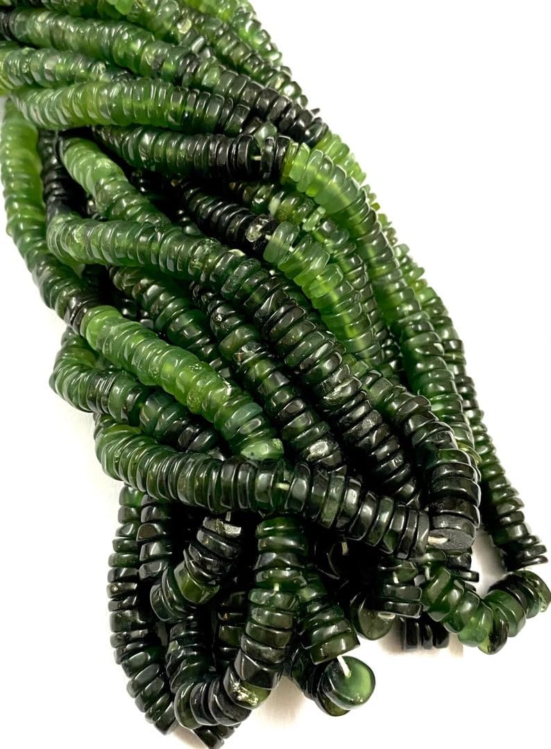 Natural Vesuvianite tyre soomth Beads 6x7mm 16 inch Long String Jewelry Making Gemstone Beads for Necklace Bracelet