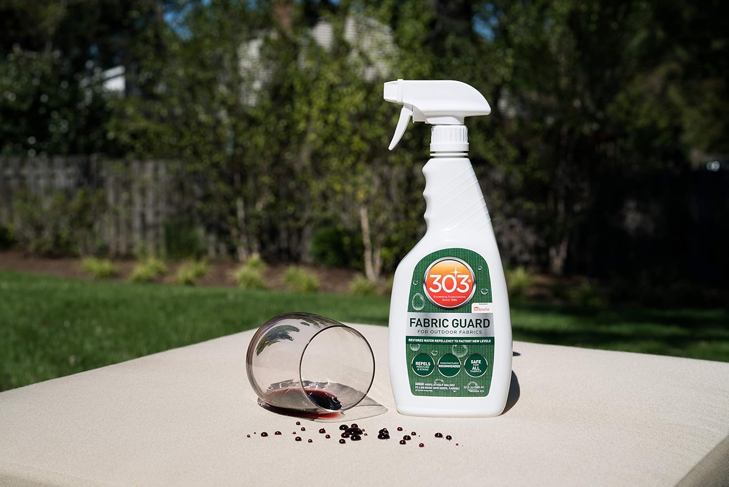 303 Products Fabric Guard – Water Repellent & Stain Shielding Fabric Protector Spray, Safe for All Outdoor Upholstery Fabrics, Easy to Use, Manufacturer Recommended Fabric Spray 1 Gallon (4 Pack)