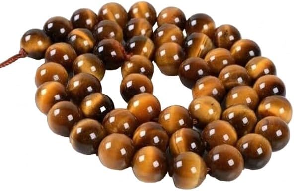 Golden Tiger Eye Round Ball Loose Gemstone Beads 16