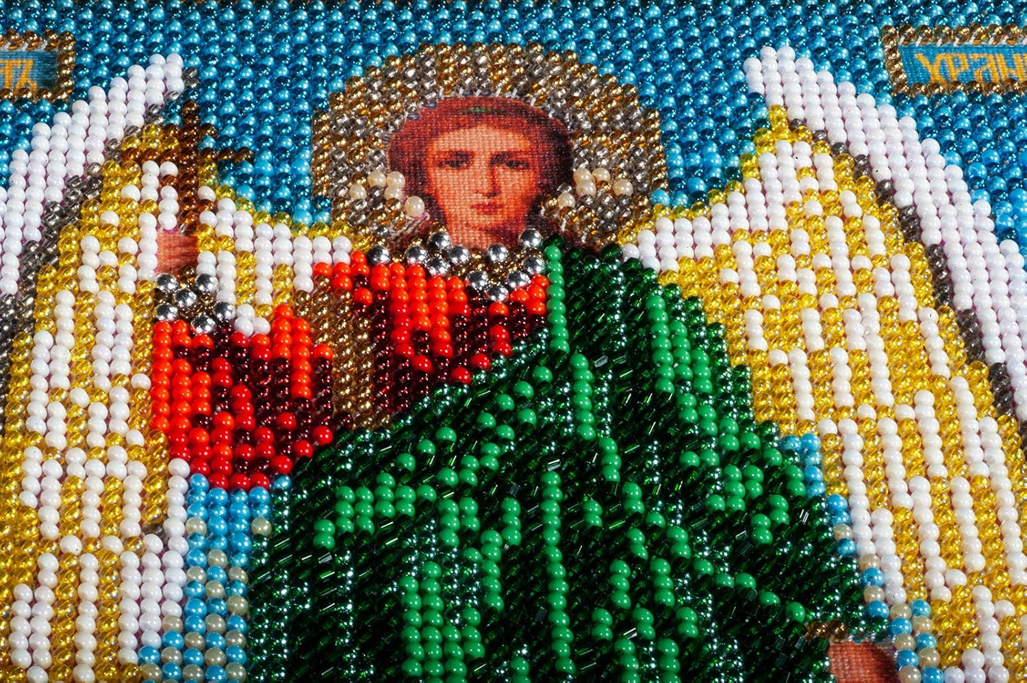 Bead Embroidery Kit DIY Icon Guardian Angel 7.1