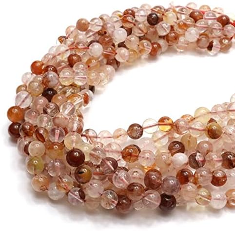 13 inch Strand of Natural gem Iron Red Quartz, 10mm Round Smooth Beads for DIY Jewelry Making. | Beads_04922