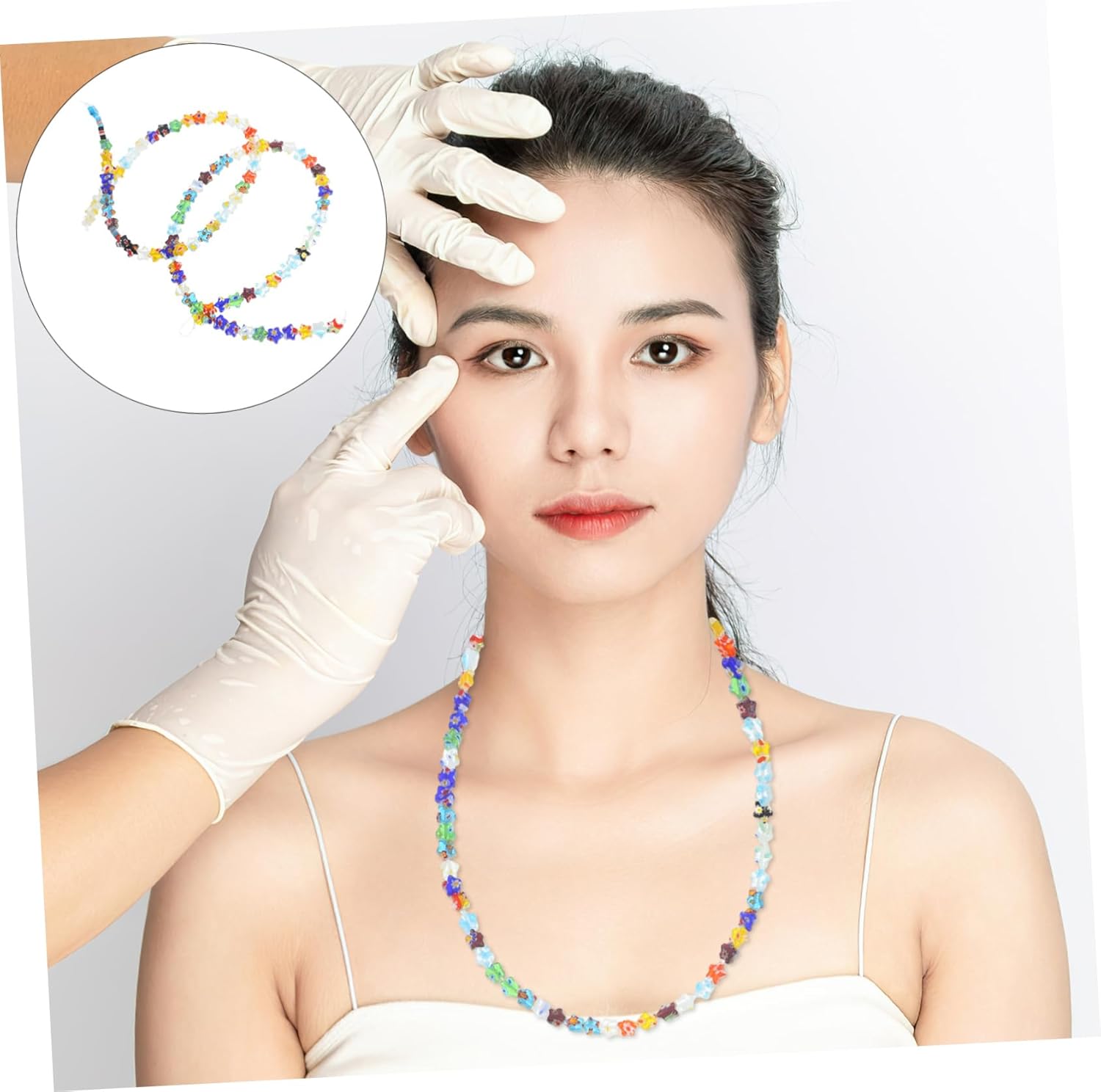 2 Strings Pentagram Beading Jewlery Beads for Bracelets Jewelry Earrings Earring DIY Beads Decorative Beads Bracelet Making Kit Loose Beads Glass Spacer Beads Manual