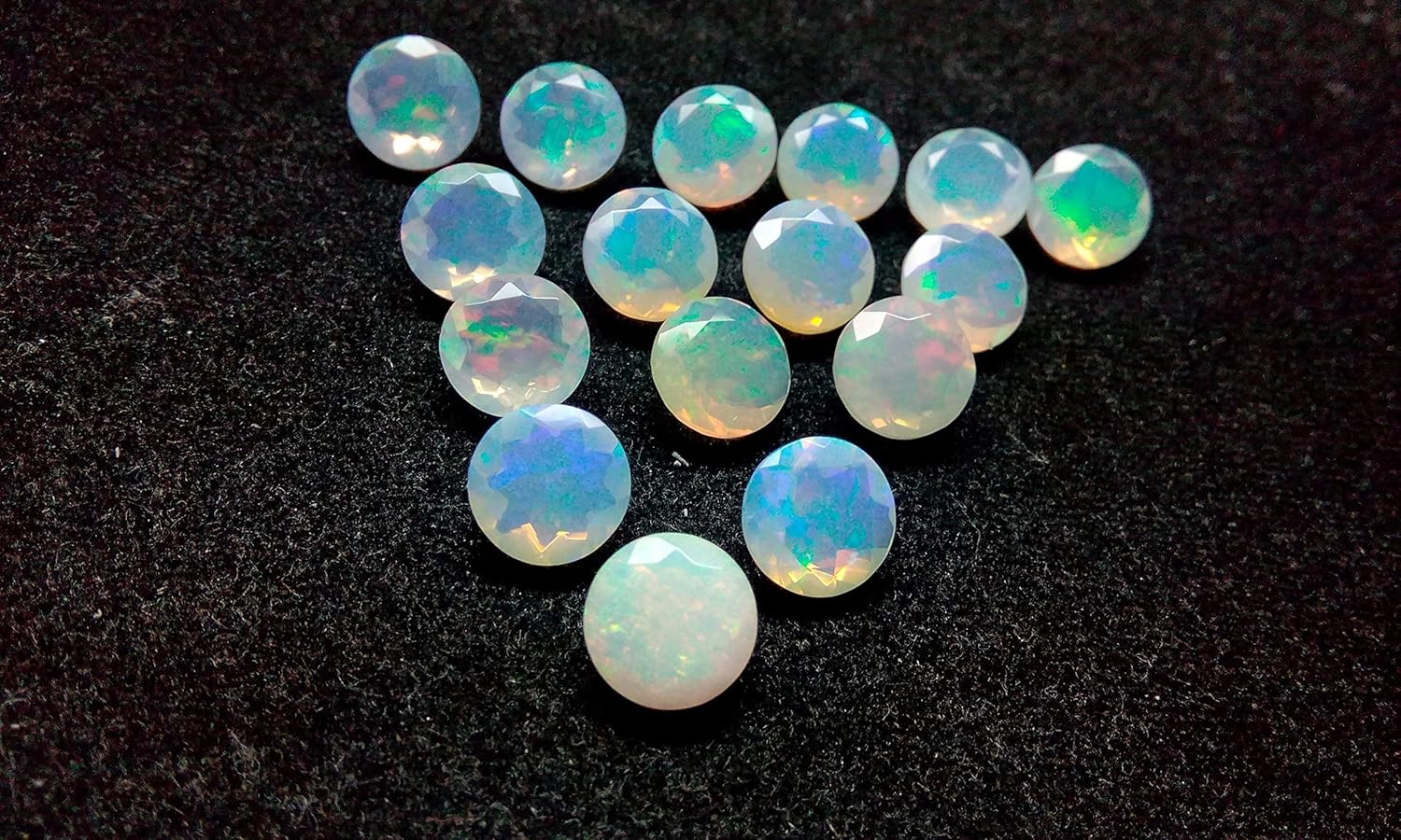 Natural Ethiopian Opal AAA Quality 11mm Faceted Round 10pcs Lot Code-HIGH-34596