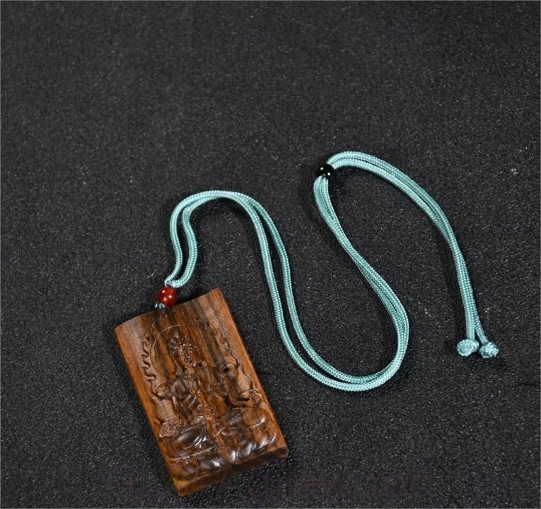 Agarwood True Vietnam Agarwood Hand Carving Aloewood Avalokitesvara Pendant Car Pendant