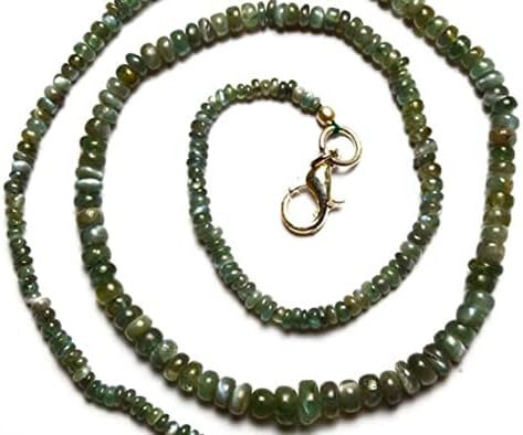 BEADS GEMSTONE 1 Strand Natural Alexandrite Chrysoberyl Smooth 3 to 6MM Rondelle Beads Necklace 16 Inch Long Long Code-HIGH-4434