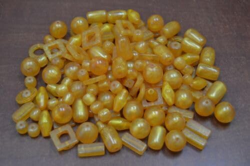 400+ PCS ASSORT Orange Resin Plastic Beading Beads 1/2