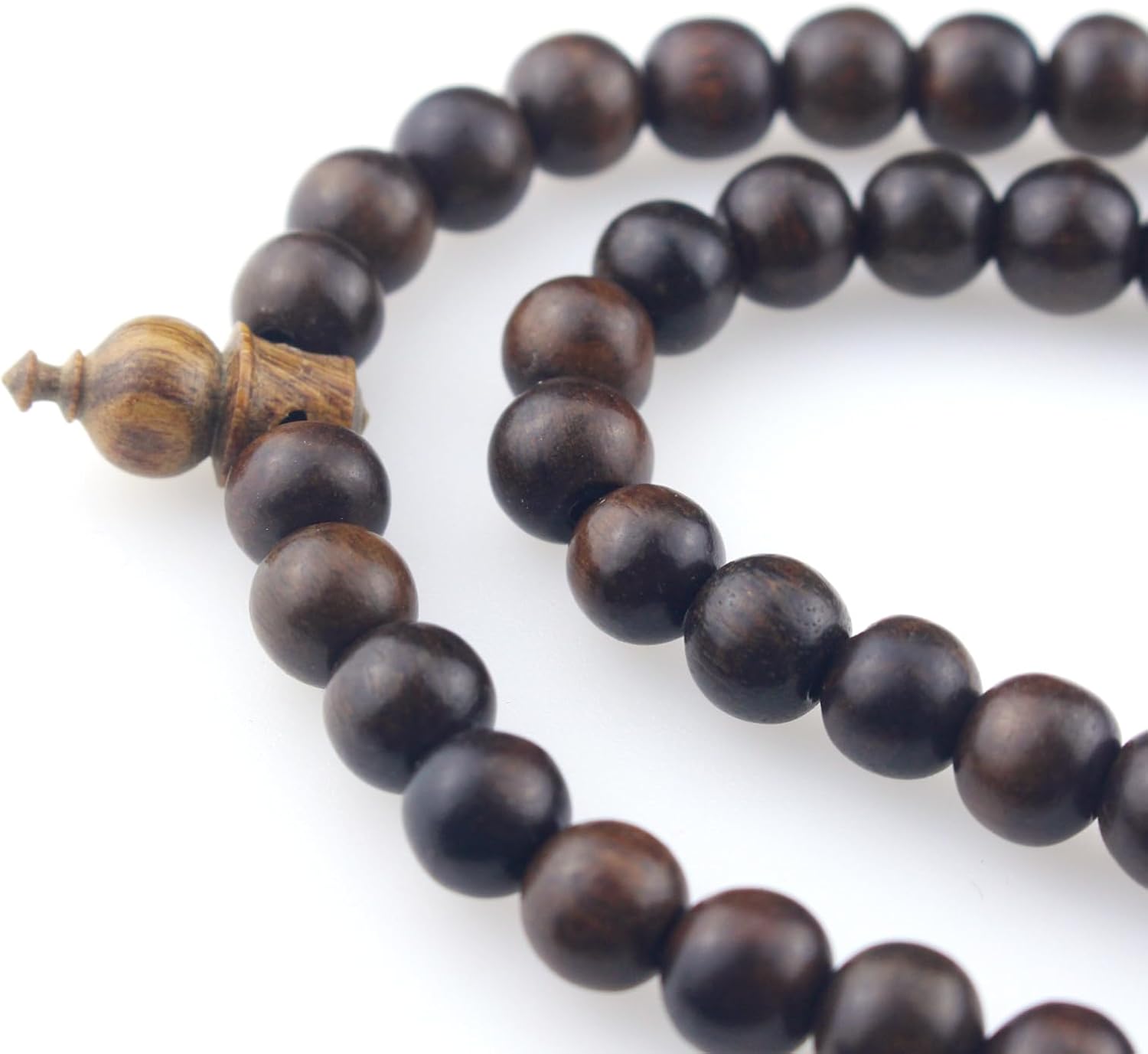 Muslims Islamic Dhikr 99 Tasbeeh Tasbih Prayer Beads, Oud Wood Beads with Tassel
