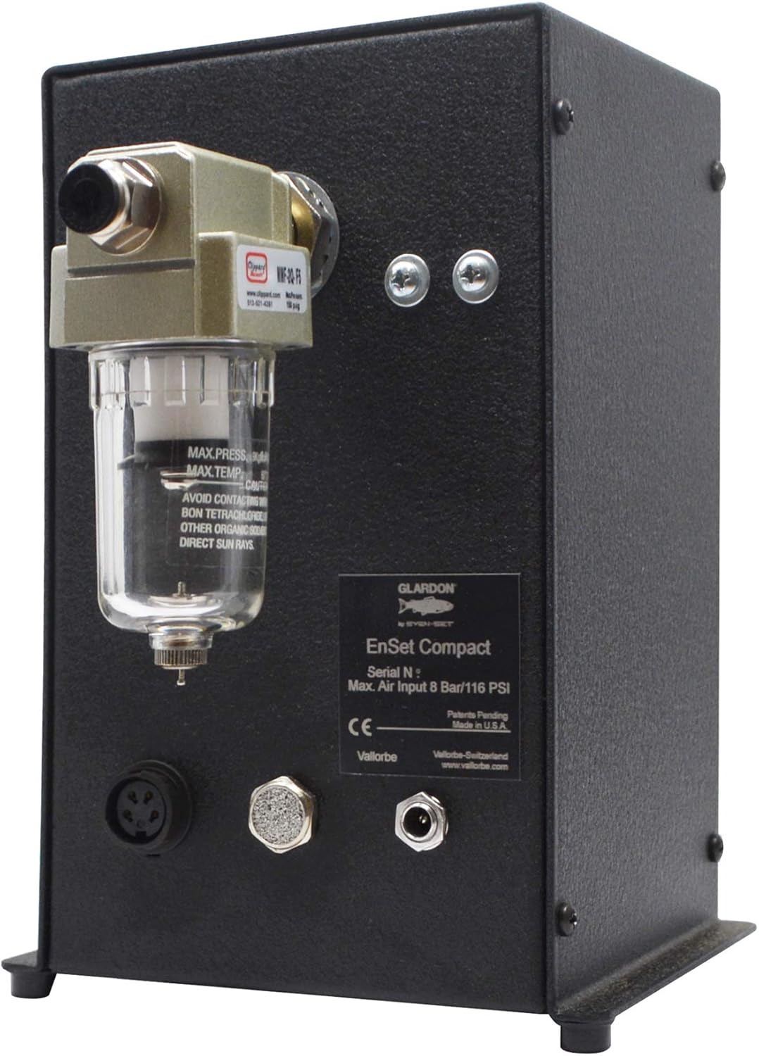 PMC Supplies LLC Glardon by Syen-Set Compact EnSet Pneumatic System Jewelry Making Engraving Hammering Milgrain Beading Stone Setting Machine