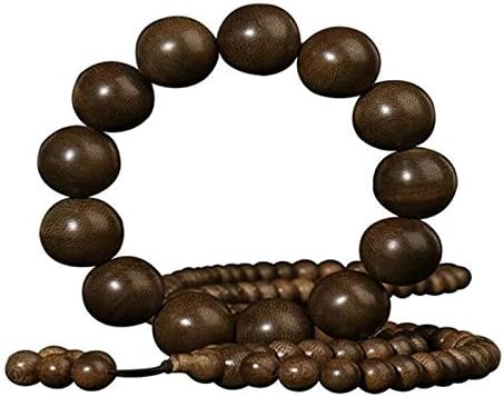 GLW Tarakan 15.7mm Mala Meditation Wild Agarwood Aloewood Prayer Beads #4791