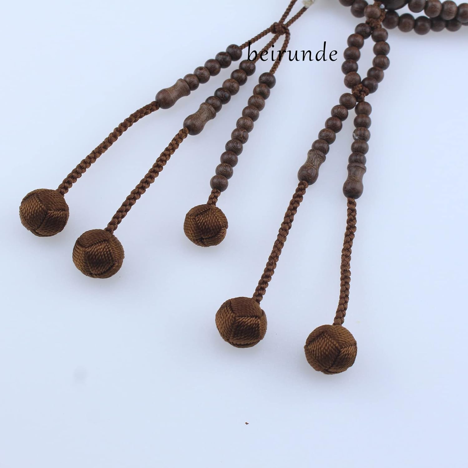 Japanese Soka Gakkai SGI Juzu Phoebe Wood Beads Nichiren Buddhism Prayer Beads