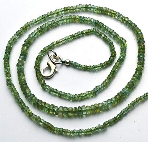 Very Very Rare Natural Gem Alexandrite Chrysoberyl Smooth 2.5 to 4MM Rondelle Beads Necklace 20