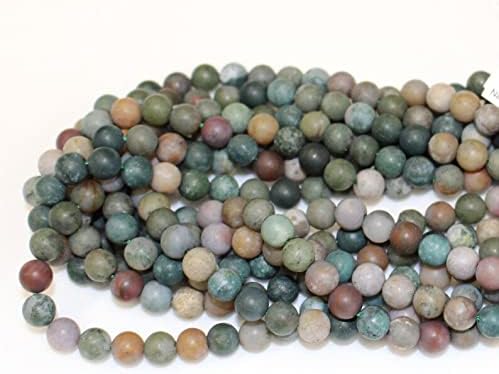13 inch Strand of Natural gem Indian Agate, 10mm Round Smooth Beads for DIY Jewelry Making. | Beads_04815