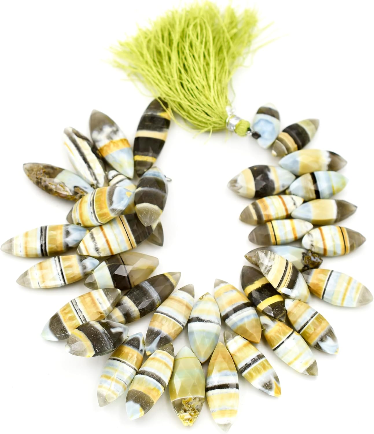 Boulder Opal Stone Beads Jewelry, Gemstone Bead 14mm to 17mm Large Beads 8 Inch Strand Bulk Lot Natural Stone Beads for Jewelry Making