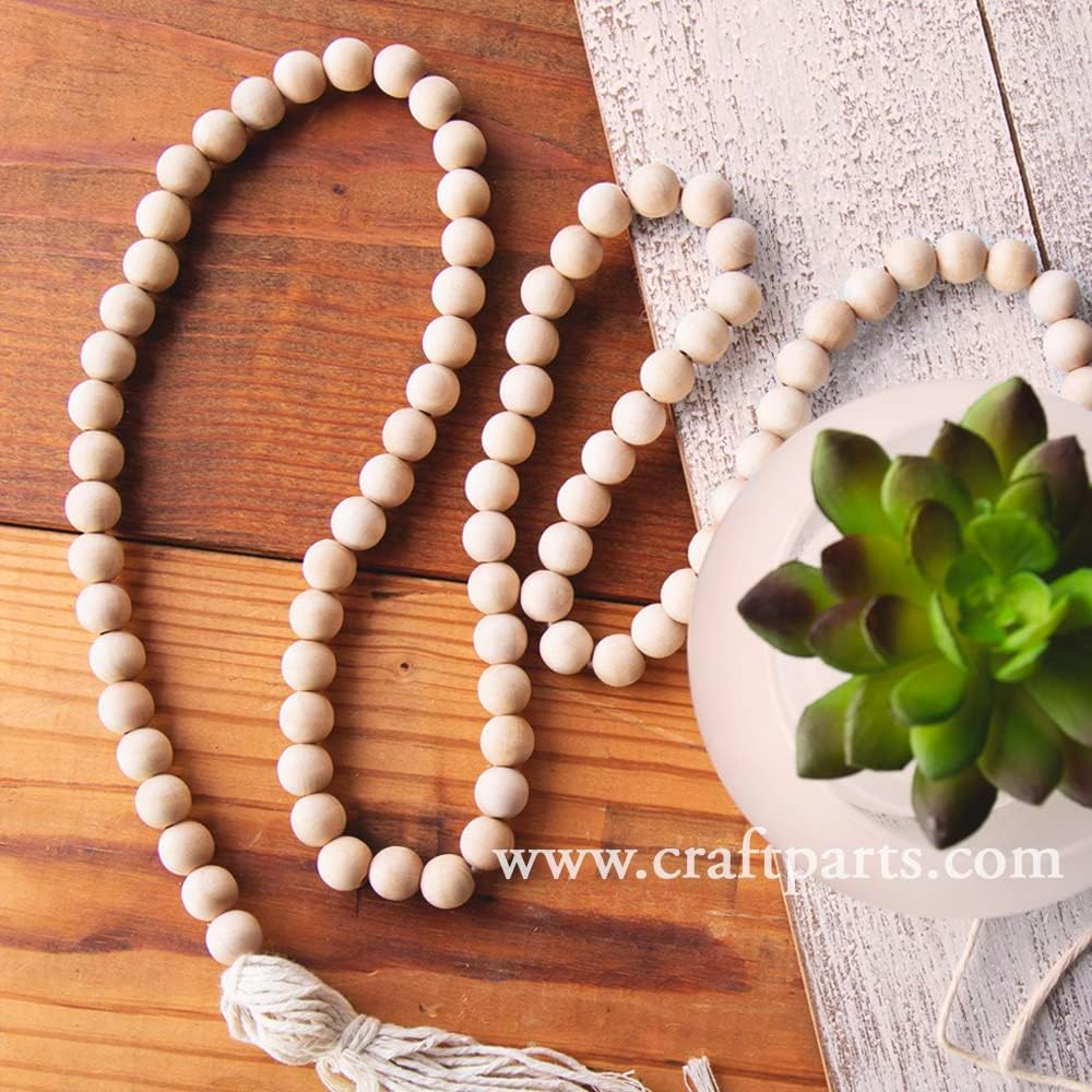 12MM (1/2 inch ) Round Wooden Beads w/ 5/32 inch hole-Bag of 2000