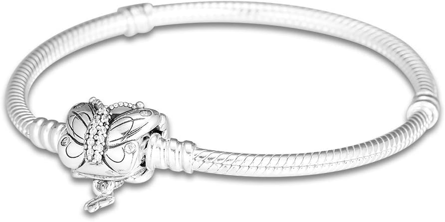 Valentine Day Moments Silver Bracelet Silver Bracelets For DIY Beads Woman Fashion Bracelets For Jewelry Making