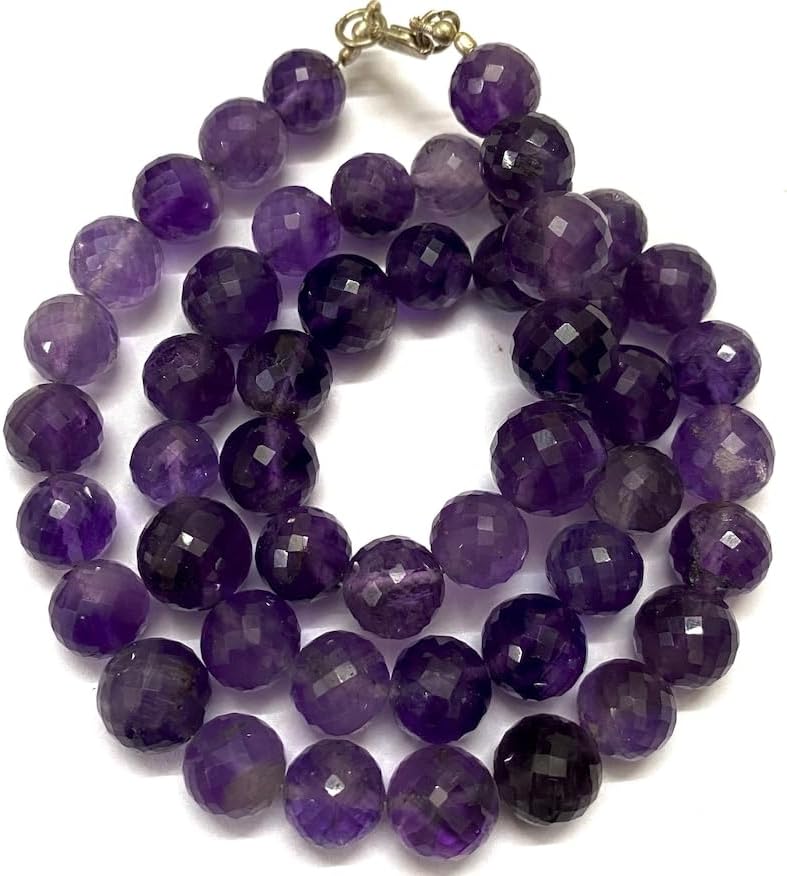 Natural Amethyst rondelle Faceted Beads 9x11 19 inch Long String Jewelry Making Gemstone Beads for Necklace Bracelet