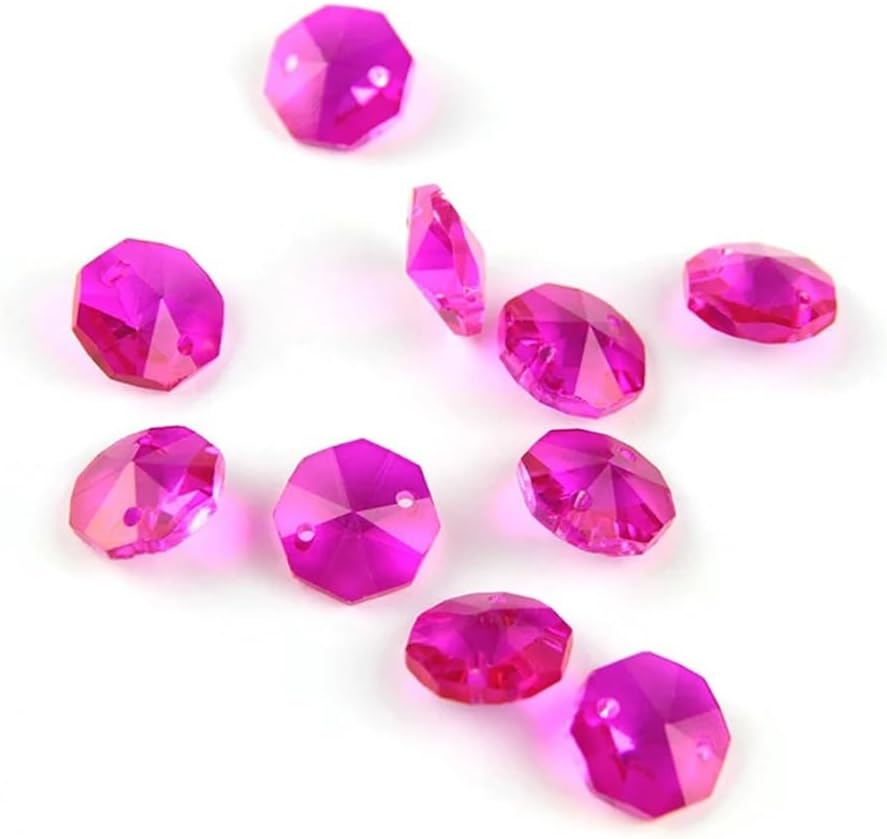 Hanging Crystals Prisms K9 Crystal Chandelier 14mm Beads in 2 Holes Garland Curtain Beads Hangings Crystals for Decoration(2000pcs)