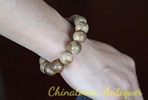 GLW Kalimantan 16 Mm Mala Meditation Wild Agarwood Aloewood Prayer Beads #3052