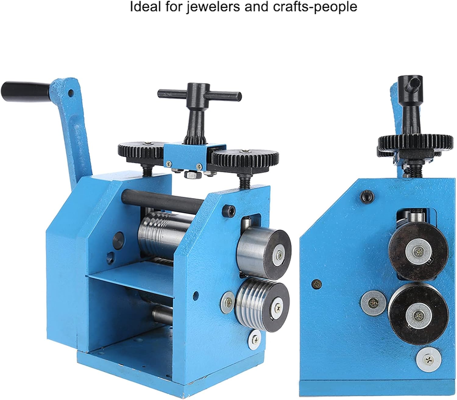 NSXAYIWE Jewelry Rolling Mill Machine, Manual Combination Rolling Mill for Jewelry, Iron Roller Rolling Mills for Jewelry Making
