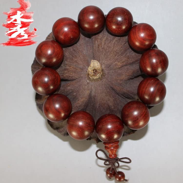 印度小叶紫檀 正圆小孔高油性老料 适合盘玩(20mm*12颗 大气男士款)