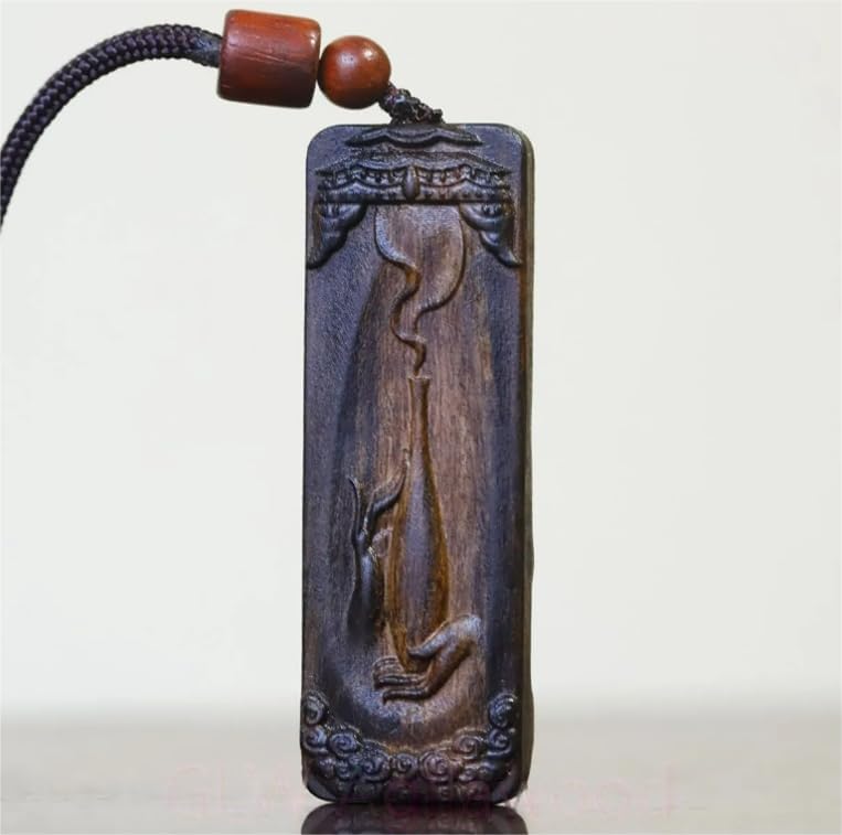 Agarwood Real Hand Carving Genuine Indonesia Dried Wild Agarwood Avalokitesvara Pendant