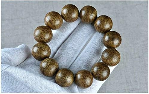 GLW Tarakan Wild Agarwood Malas Meditation Prayer Beads 18mm Japa #4897