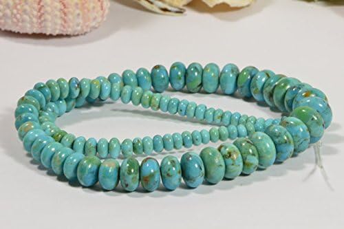 Nevada Turquoise Rondelle Beads Jewelry Making Supplies Turquoise Beads 16