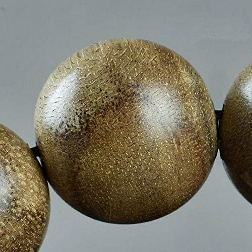 GLW Sumatra Genuine Natural Wild Agarwood Aloewood 15 mm Malas Prayer beads #4919