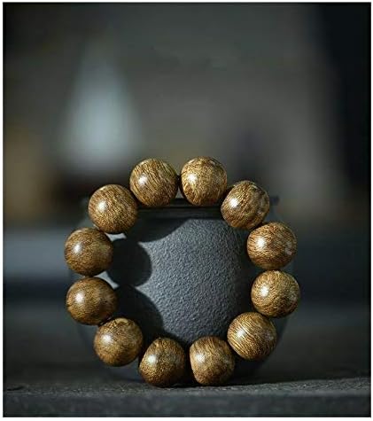 GLW Tarakan Genuine Natural Wild Agarwood Aloewood 18mm Malas Prayer Beads #4677