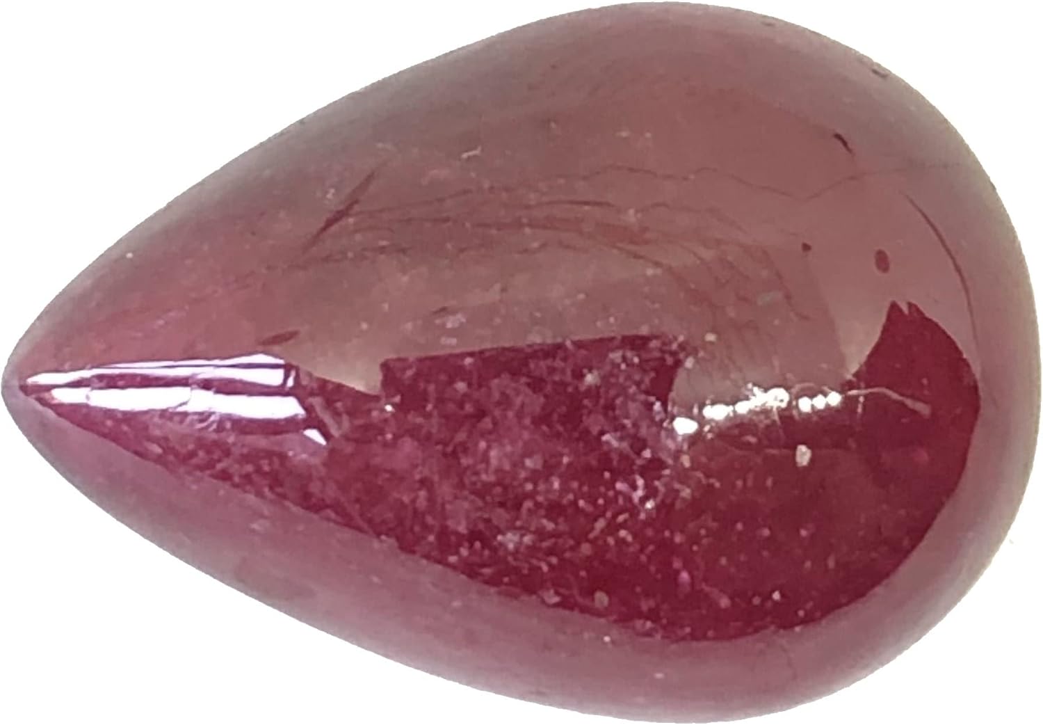 26.40 Ct Deep Red Ruby Pear Shape Cabochon Size 22x15 mm Attractive Unique Quality Most Popular Loose Gemstone Best For Making Jewelry Pendant/Ring
