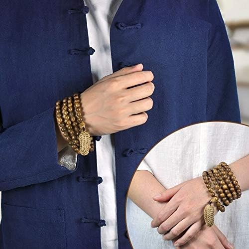 GLW 7mm Kalimantan Agarwood Malas 108 Zazen Prayer Beads Genuine Natural Wild #4370